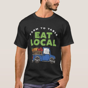 T-shirt Ferme Drôle À Table Fier Pour Soutenir Les Agricul