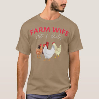 T-shirt FERME FEMME Hot & Dirty Funny Farmer