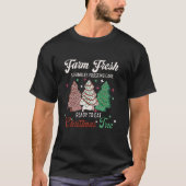 T-shirt Ferme Fresque Arbre de Noël Gâteaux Funny Arbre Fe (Devant)