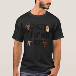 T-shirt Ferme Lady Farm Maman Fier Ferme Mère Propriétaire