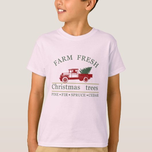 T-shirt Ferme vintage classique camion pins (Devant)