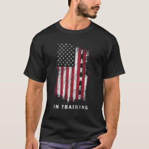 T-shirt Ferme vintage en formation Drapeau américain Ferme