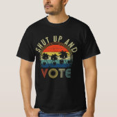 T-shirt fermer et voter (Devant)
