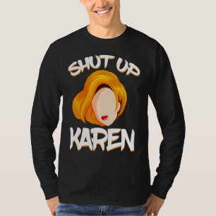T-shirt Fermer Karen Wig faux cheveux