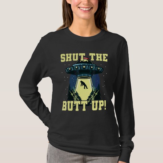 T-shirt Fermer Le Pull Up Pour Un Alien Nerd (Devant)