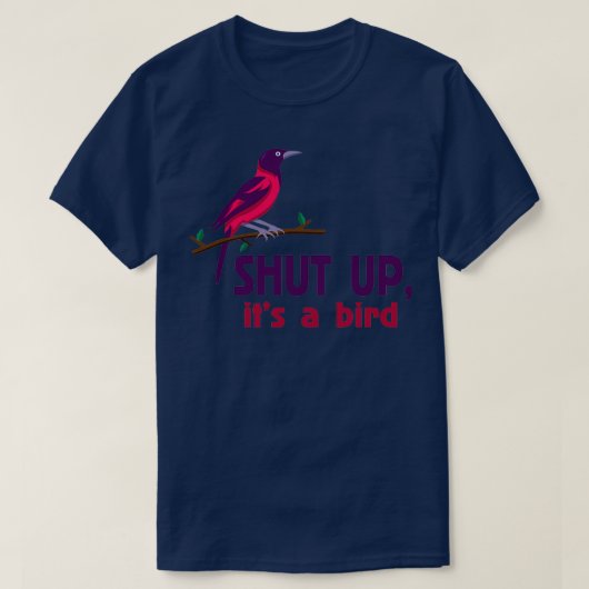 T-shirt fermer son oiseau (Design devant)