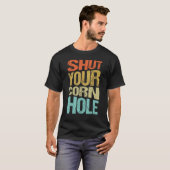 T-shirt Fermer votre Corn Hole Bean mauvais Cornhole Joueu (Devant entier)