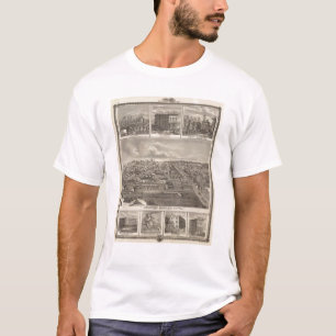 T-shirt Fermes d'Océan atlantique, de l'Iowa et bâtiment