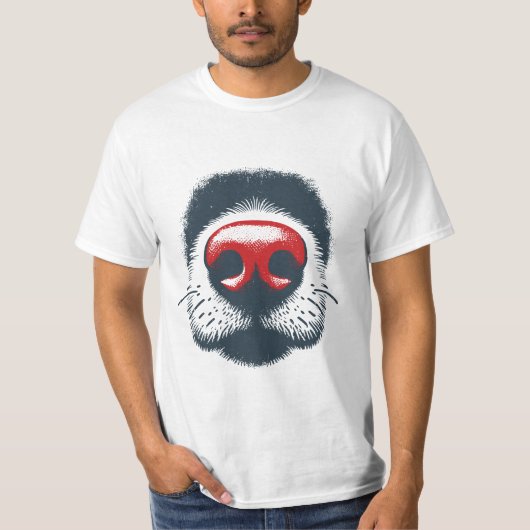 T-SHIRT FERMETURE DU NEZ DE CHIEN (Devant)