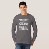 T-shirt Fermeture du système d'immobilisation Covid-19 (Devant entier)