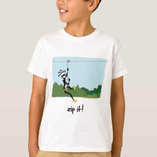 T-shirt "Fermez- la fermeture éclairle ! "