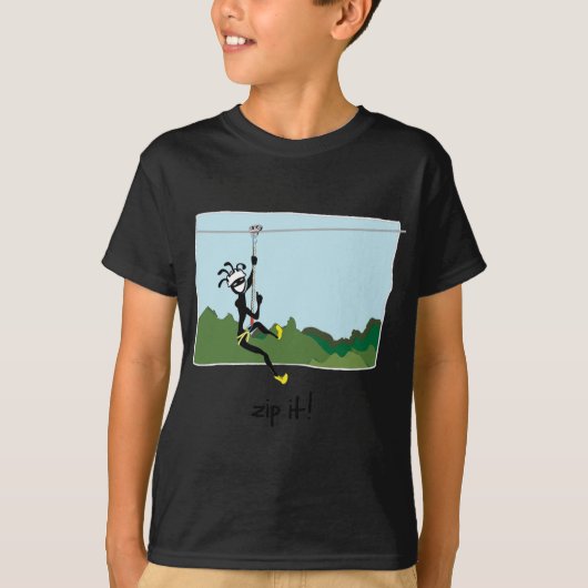 T-shirt "Fermez- la fermeture éclairle ! " (Devant)