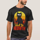 T-shirt Fermez Votre Chat Halloween Gory Meowth Avec Mur C (Devant)