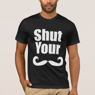 T-shirt Fermez votre chemise d'obscurité de Stache
