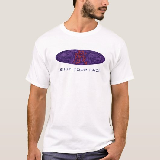 T-shirt fermez votre visage (Devant)