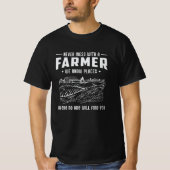 T-shirt Fermier Agricole Agriculture Drôle Tracteur Don (Devant)