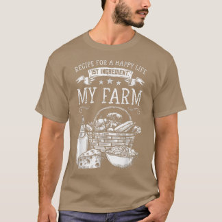 T-shirt Fermier, Agriculture, Produits agricoles, Recette