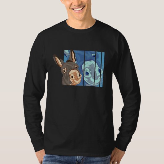 T-shirt Fermier Animal âne (Devant)