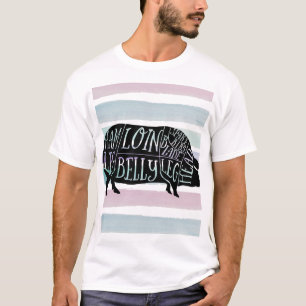 T-shirt fermier charcuterie de porc charcuterie art petit