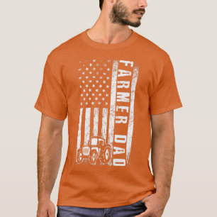 T-shirt Fermier DAD Drapeau américain Fermier Agriculture