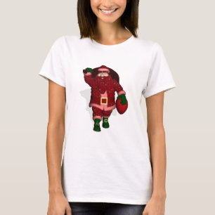 T-shirt Fermier de fraises de Santa Claus