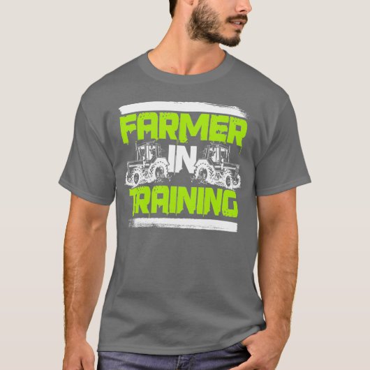 T-shirt Fermier En Formation Rancher Amusant Agriculture (Devant)