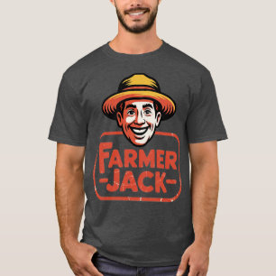T-shirt Fermier Jack Retro 80s Old School Vintage