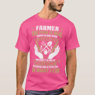 T-shirt Fermier La douleur est vraiment fier Fermier T Che