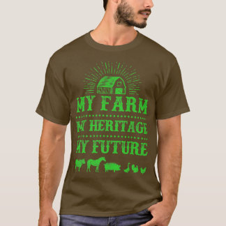 T-shirt Fermier Ma ferme Mon patrimoine Mon avenir
