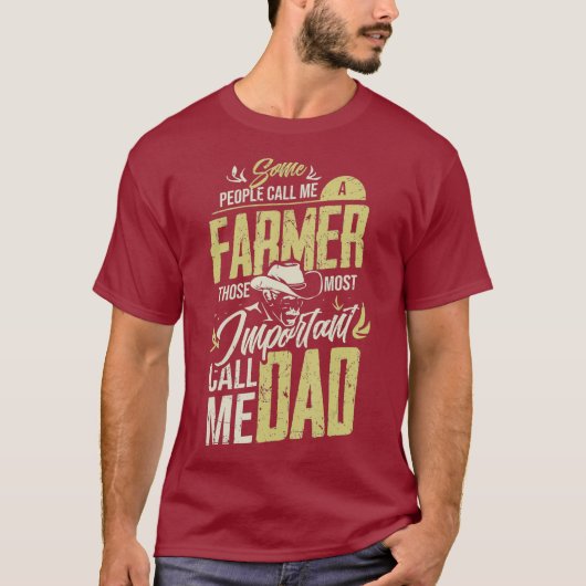 T-shirt Fermier papa Agriculteur Agricole (Devant)