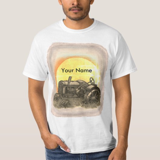 T-shirt Fermier Pour Pâter Le Tracteur (Devant)