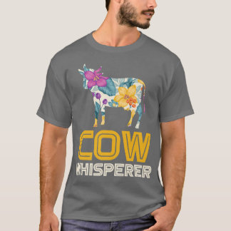 T-shirt Fermier Vache Whisperer Agriculture