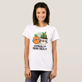 T-shirt Fern Citrusy Véritable drôle Citrus Plante Pun (Devant entier)