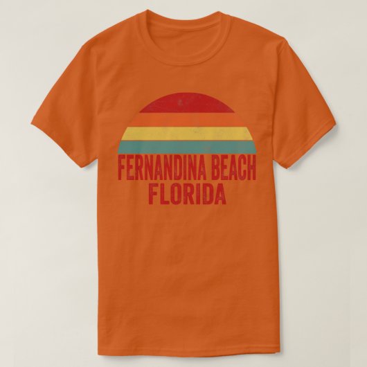T-shirt Fernandina Beach Floride 1 (Design devant)