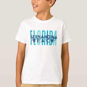T-shirt Fernandina Plage Floride (Vagues Océaniques)