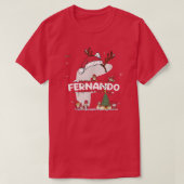 T-shirt Fernando Christmas w Fernando Name for funny Xmas (Design devant)