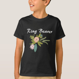 T-shirt Ferns Rose Acorns Ring Bearer Mariage