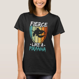 T-shirt Féroce comme un aquariophile de poisson piranha Pi