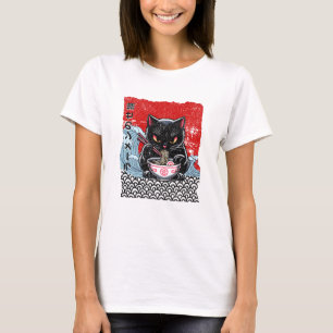 T-shirt Féroce Félin Festin de Ramen