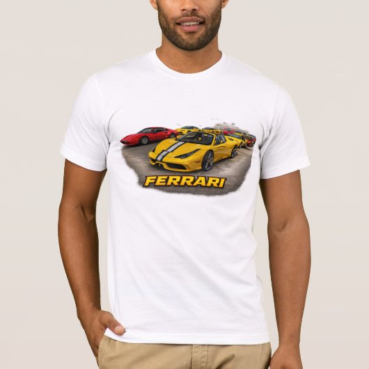 T-SHIRT FERRARI JAUNE (Devant)