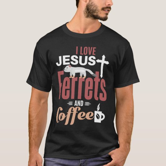 T-shirt Ferre Jesus Coffee  Christian Ferret (Devant)
