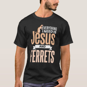 T-shirt Ferre Jesus et Ferrets Christian Ferret