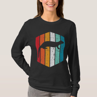 T-shirt Ferre vintage Pour Animal Retro Ferret