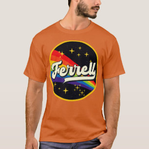 T-shirt Ferrell Rainbow Dans L'Espace Style Vintage