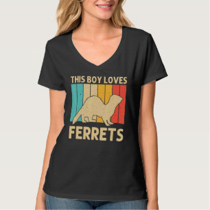 T-shirt Ferret cool Pour Garçons Enfants Animal Ferret Pro