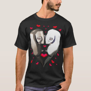 T-shirt Ferret Couple Cadeau Valentines Jour Mignonne Anim