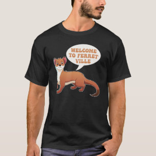 T-shirt Ferret Cute Furry Animal Weasel Ferret
