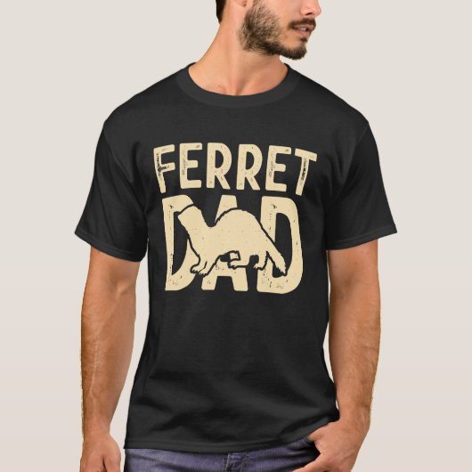 T-shirt Ferret Dad for Ferret  and Owners (Devant)