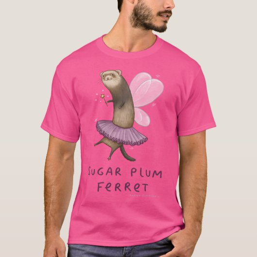 T-shirt Ferret de prune de sucre (Devant)