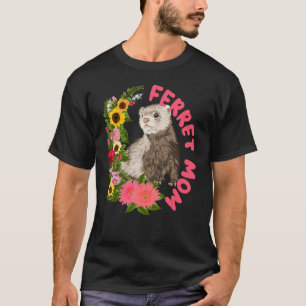 T-shirt Ferret Maman Petit Animal Mustélique Pour Ferret